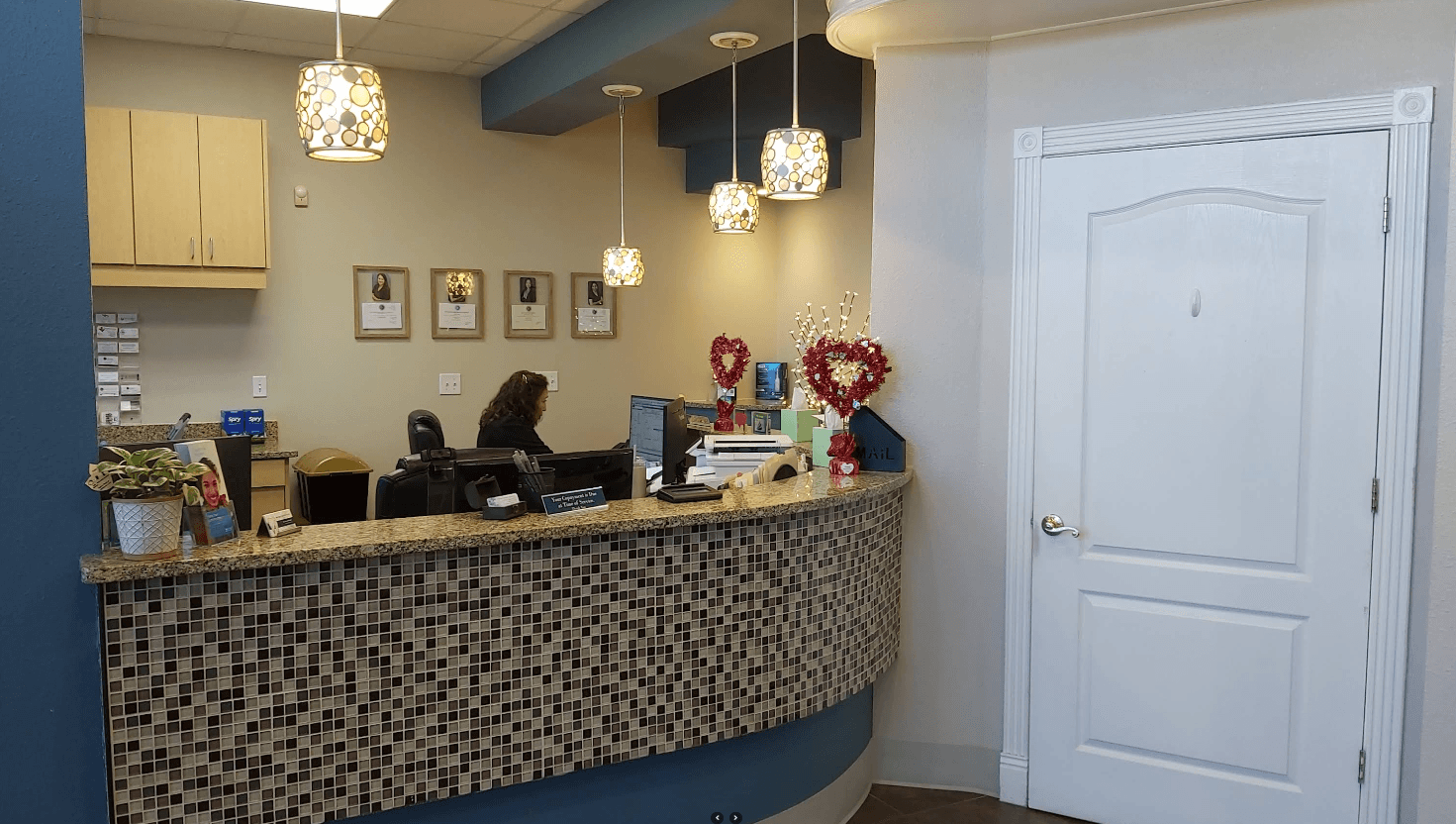 Welcoming reception area