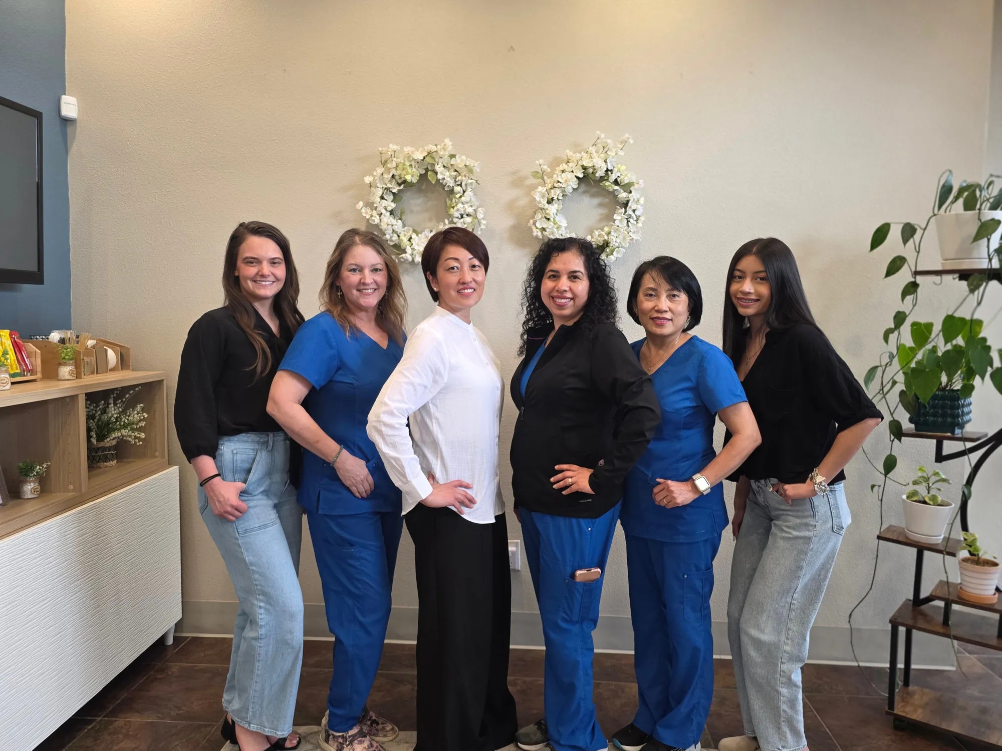 Dr. Esther Jeong and the Willow Family Dentistry team in Wylie, TX
